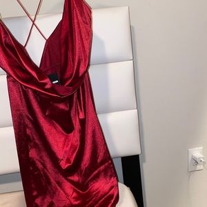 Satin fashion nova dress